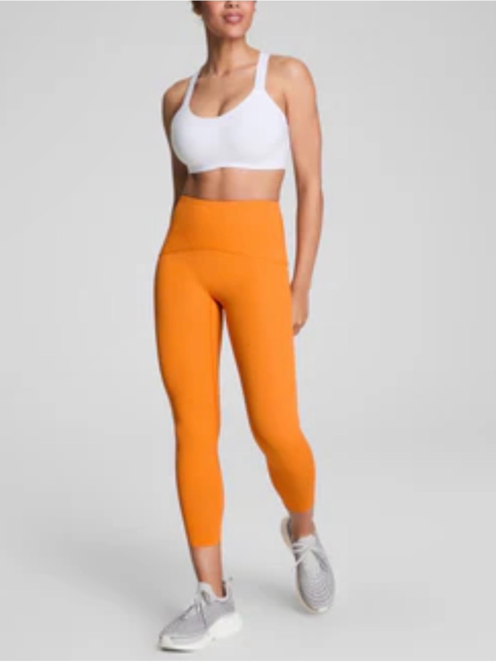 SPANX Monarch Orange Booty Boost 7/8 Performance Leggings NWOT